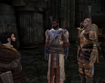 Warden fala com Duncan e Cailan
