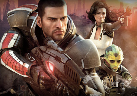 Shepard e os seus camaradas de armas
